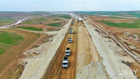 Ağdam-Füzuli avtomobil yolunun inşası sürətlə davam etdirilir