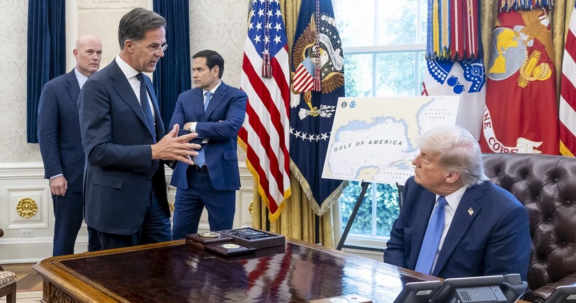 Trump and NATO chief meeting underway