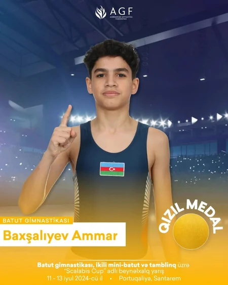 Azərbaycan gimnastları Portuqaliyada 8 medal qazanıblar