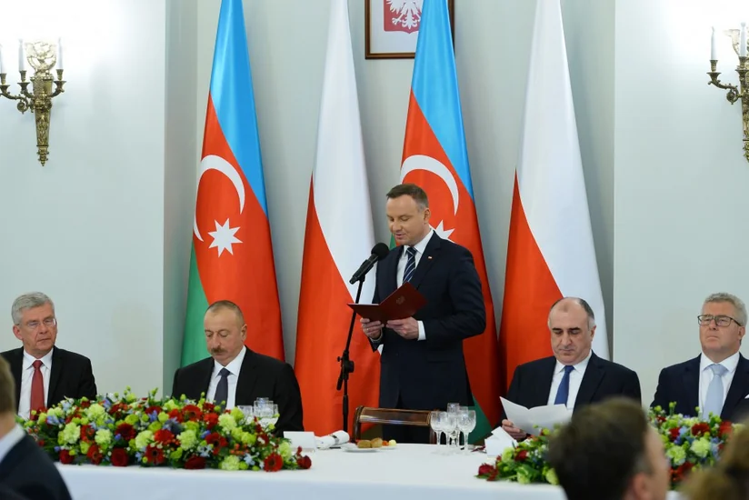 Polşada Azərbaycan Prezidentinin şərəfinə rəsmi ziyafət verilib