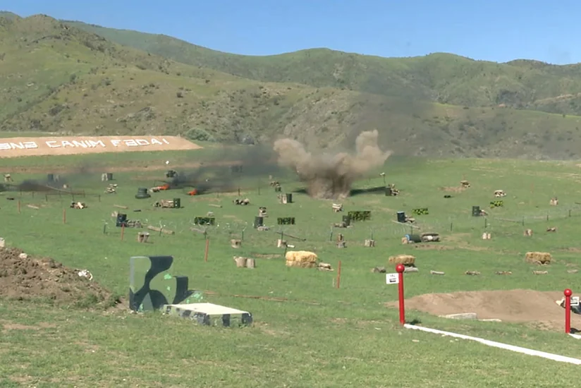 Commando units of Azerbaijani Army accomplish practical shooting exercises