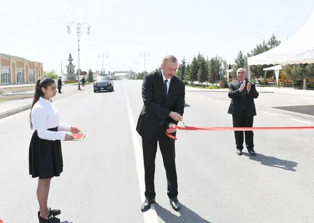 Xaçmaz-Xudat avtomobil yolunun 24 kilometrlik hissəsinin yenidənqurma və bərpadan sonra açılışı olub