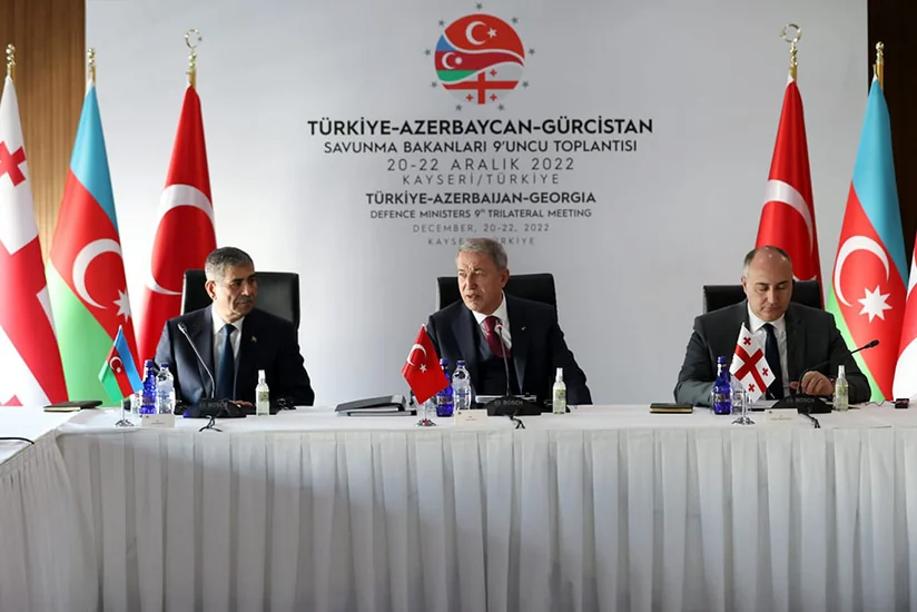 Kayseri hosts meeting between defense ministers of Azerbaijan, Turkiye and Georgia