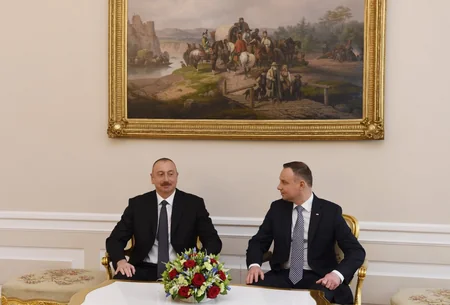 Azerbaijani and Polish presidents had one-on-one meeting