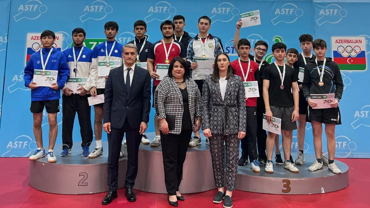 Stolüstü tennis üzrə Azərbaycan birinciliyinin mükafatçıları müəyyənləşib