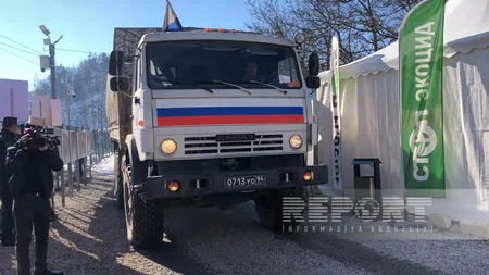 Сегодня по дороге Ханкенди-Лачын беспрепятственно проехали 22 автомобиля миротворцев