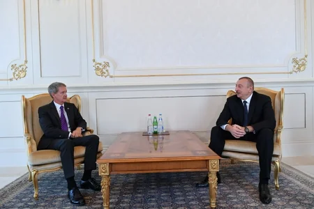 President Ilham Aliyev receives credentials of incoming Latvian and British ambassadors