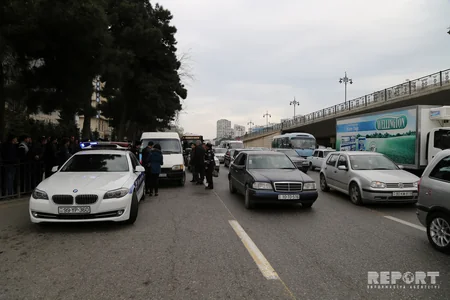 Bakıda DYP taksi və mikroavtobus sürücülərinə qarşı reyd keçirib - FOTO - VİDEO