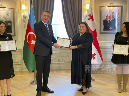 Azərbaycanın Gürcüstandakı səfirliyi bir qrup şəxsi təltif edib