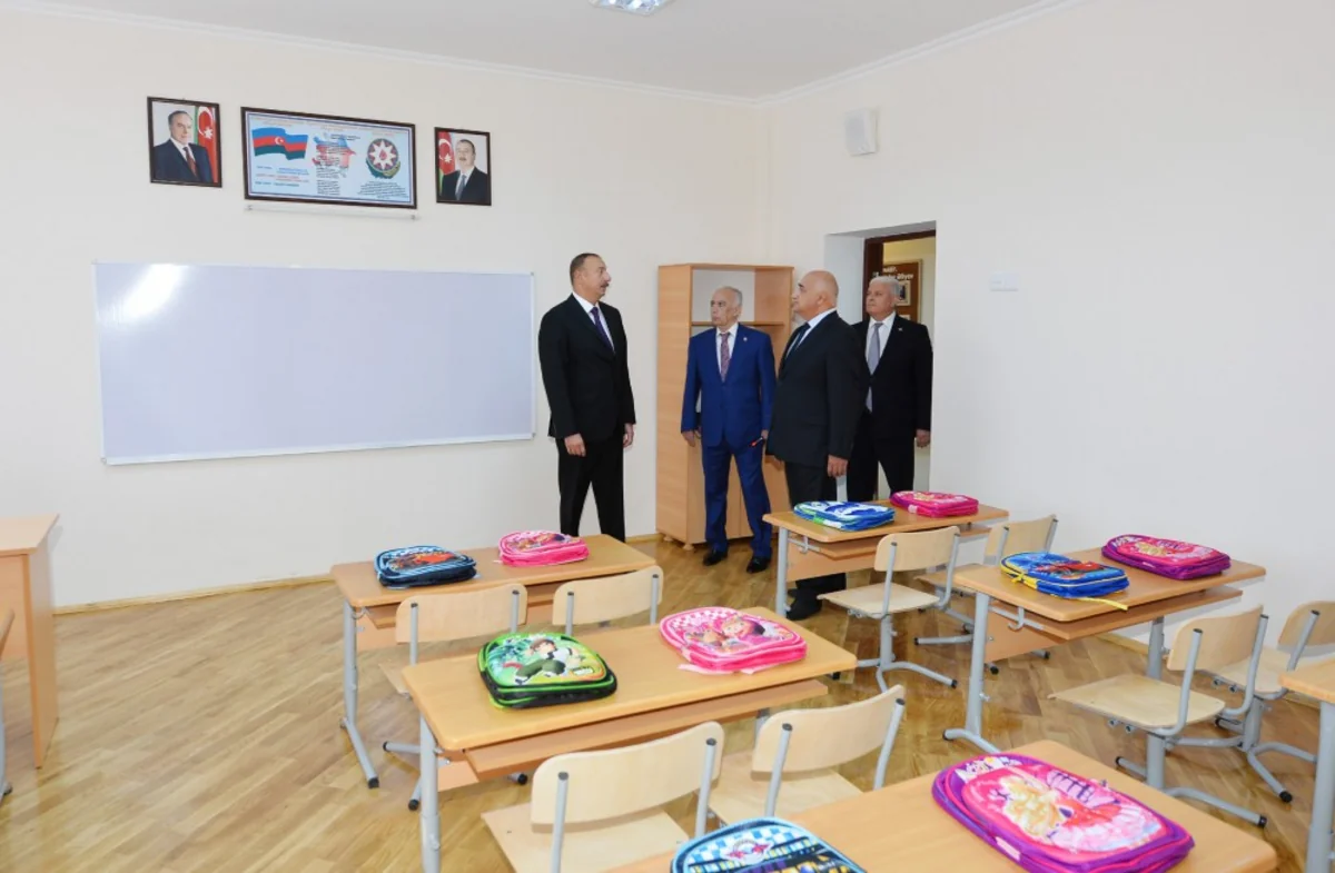 Azərbaycan Prezidenti Xətai rayonundakı 58 nömrəli məktəbdə olub - YENİLƏNİB