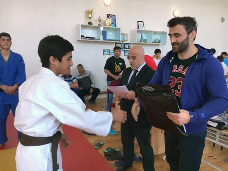 Azərbaycan Cüdo Federasiyasının rəsmiləri Qəbələdə görüş keçiriblər