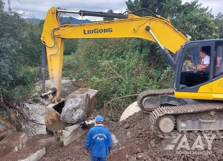 Astarada qəzalı vəziyyətə düşmüş körpünün yerləşdiyi ərazidə hərəkət bərpa olunub
