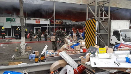 “EuroHome”dakı yanğından - FOTOREPORTAJ