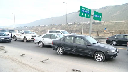 Bakıda baş verən zəncirvari qəza Azəryolservisə  6 min manatadək ziyan vurub