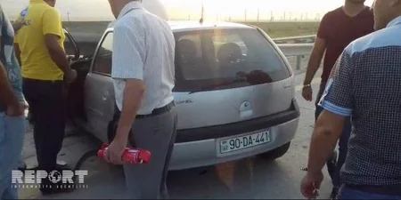 Siyəzəndə qadın sürücü qəza törədib, xəsarət alanlar var - FOTO
