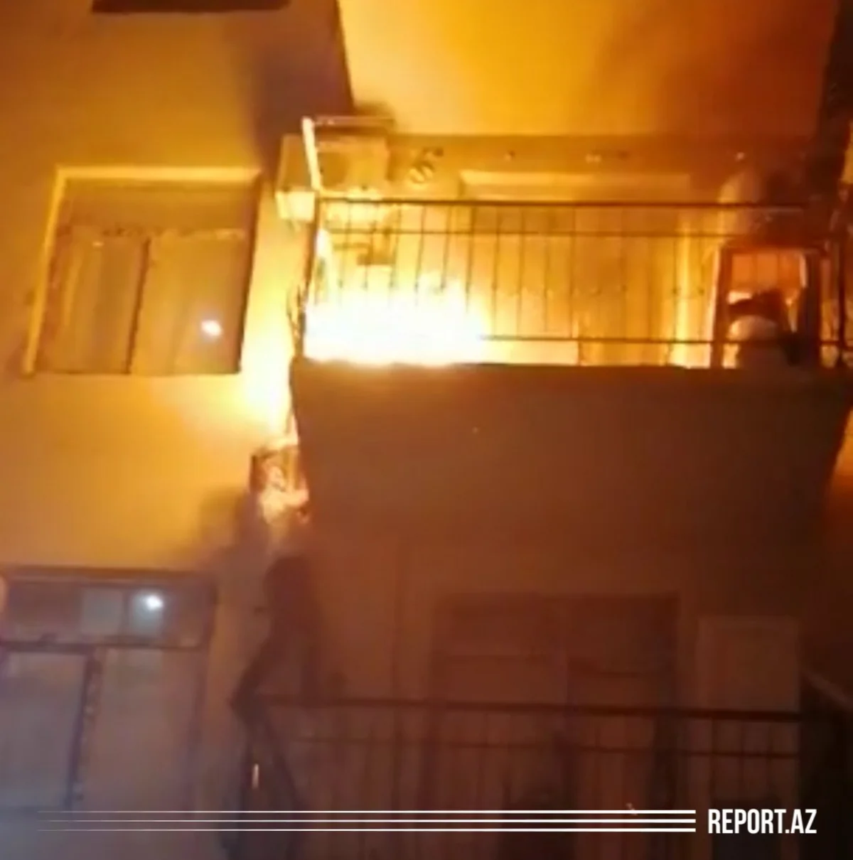 Xırdalanda mənzildə yanğın baş verdi - VİDEO