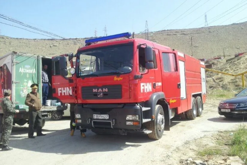 Abşeron rayonunda yanğın baş verib