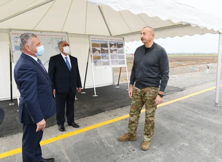 Prezident Suqovuşana və Talış kəndinə gedən avtomobil yollarının açılışını edib