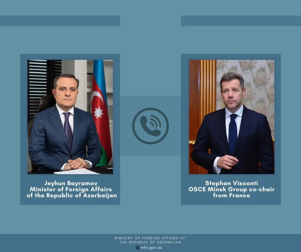Jeyhun Bayramov, French co-chair moot situation in region
