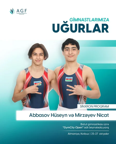 Almaniyadakı beynəlxalq turnirdə iştirak edəcək Azərbaycan gimnastlarının adları açıqlanıb