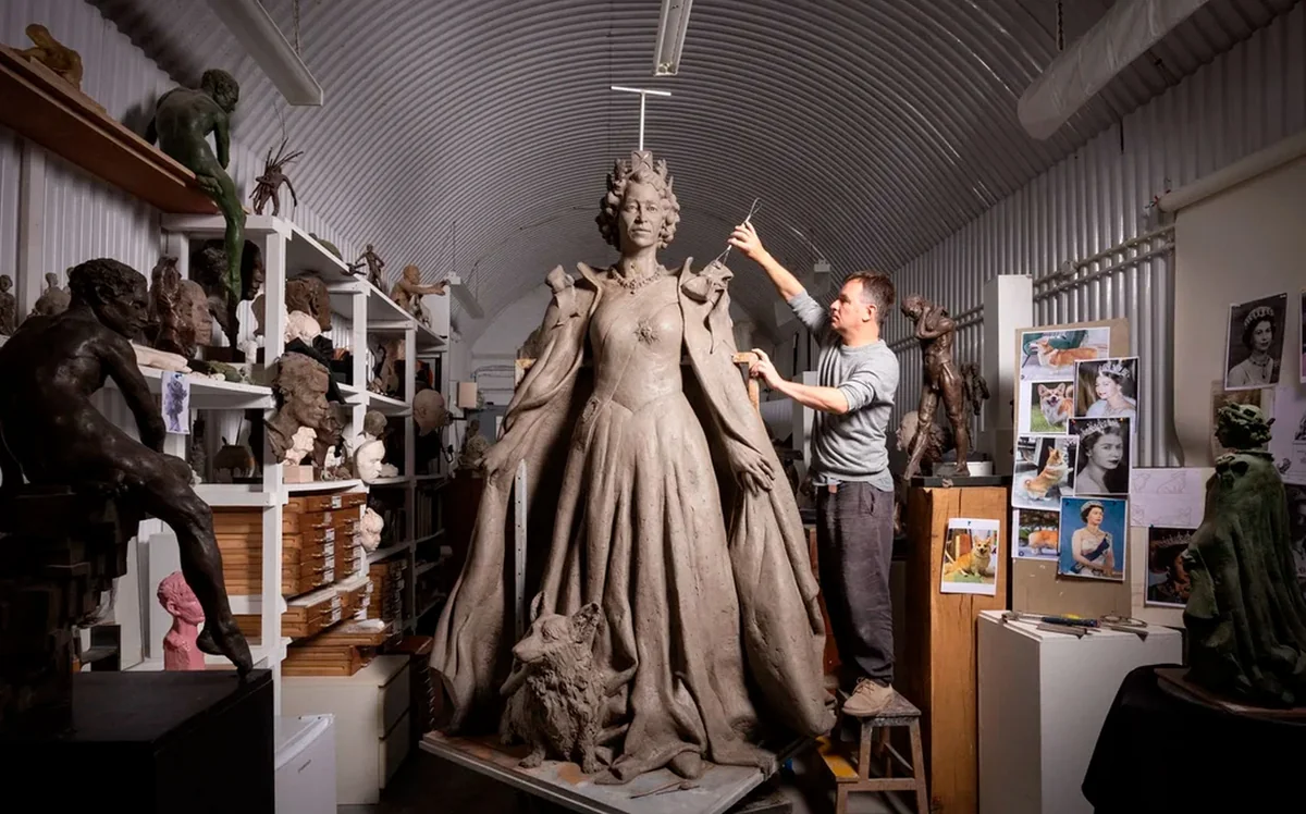 First Queen Elizabeth II statue since her death to be unveiled with delegation of corgis
