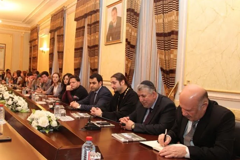 Dövlət Komitəsinin sədri ABŞ-da təhsil alan yəhudi tələbələrlə görüşüb