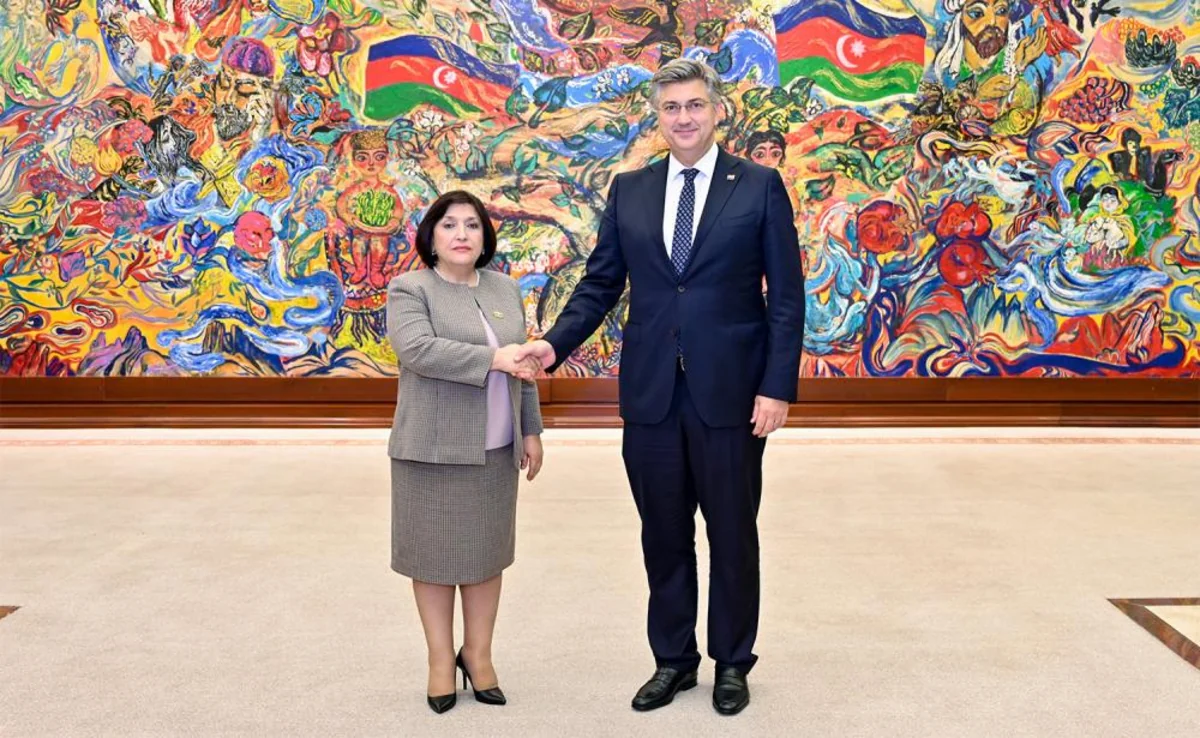 Sahiba Gafarova meets with Prime Minister of Croatia