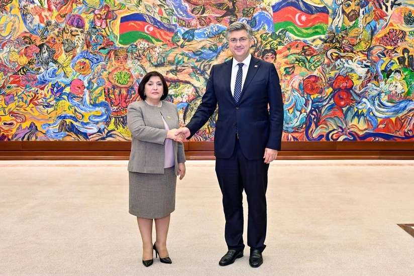 Sahiba Gafarova meets with Prime Minister of Croatia