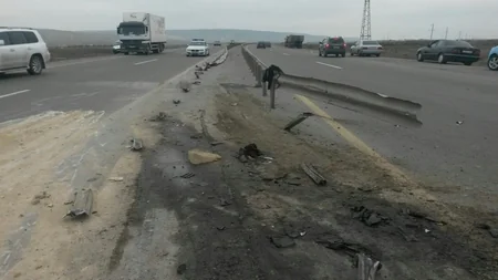 ​Ağır qəza nəticəsində yol təsərrüfatına 8 min manatlıq ziyan dəyib - FOTO