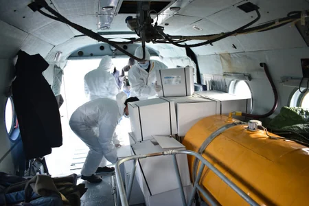 Azərbaycanda vəhşi heyvanların helikopterlə peyvəndlənməsi davam etdirilir