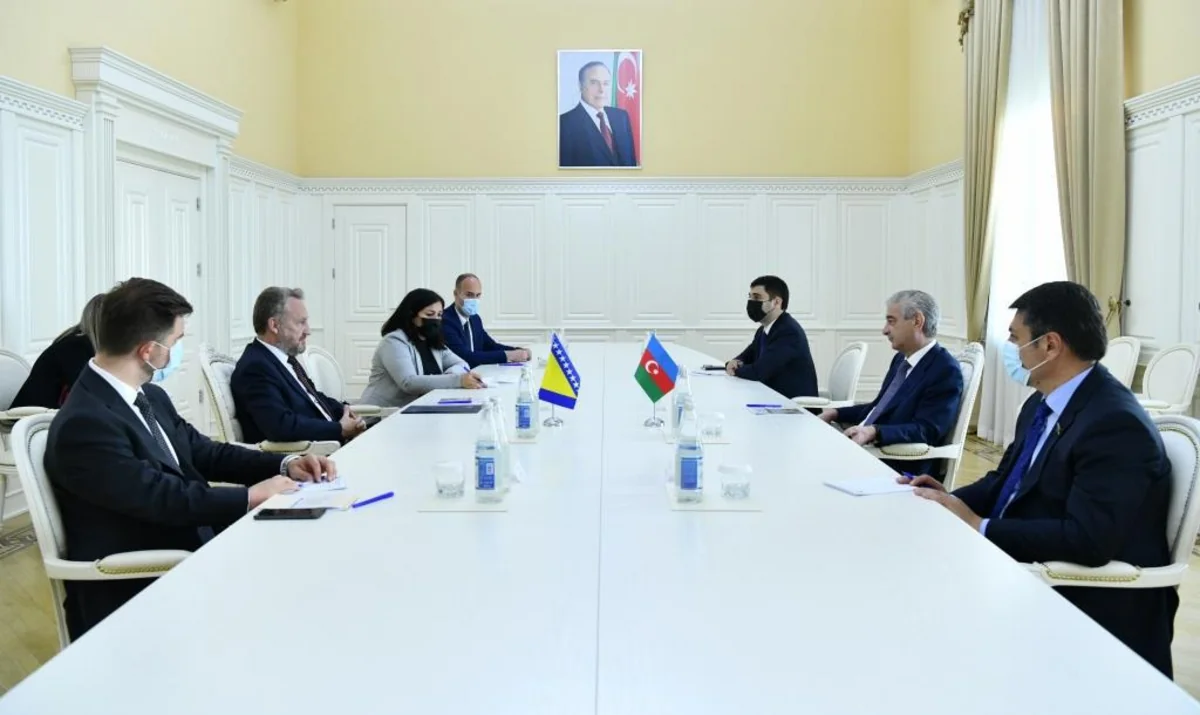 Baş nazirin müavini Bakir İzetbeqoviçlə görüşüb