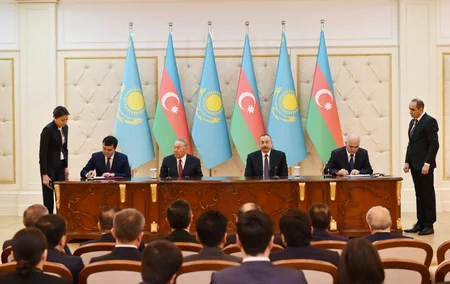 Azerbaijan and Kazakhstan signed documents