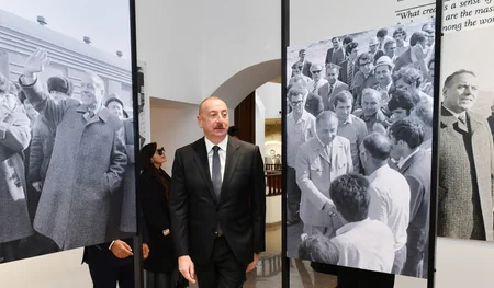 Şuşada Yaradıcılıq Mərkəzinin Heydər Əliyev Fondu tərəfindən aparılan bərpa işlərindən sonra açılışı olub