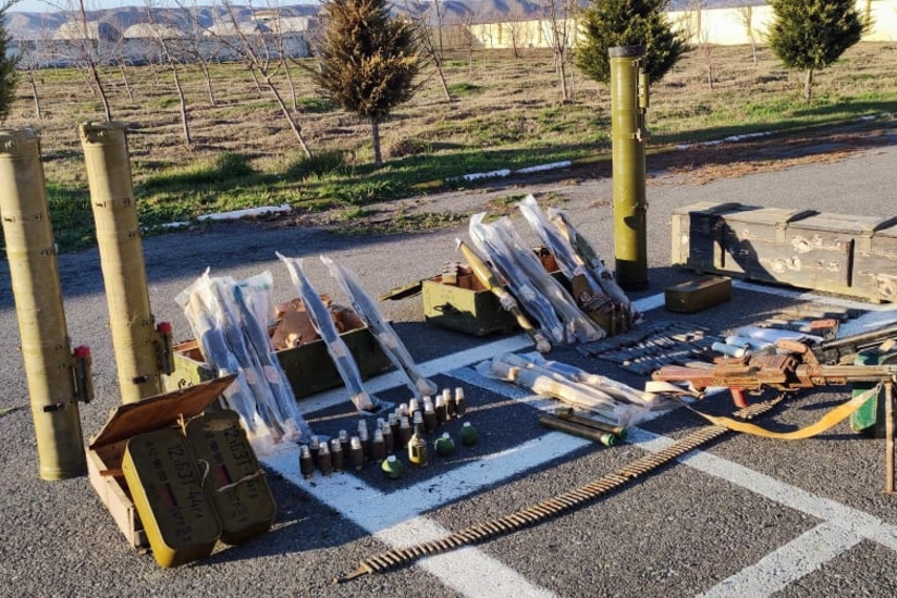 Numerous weapons and ammunition found in Fuzuli district 