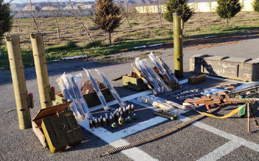 Numerous weapons and ammunition found in Fuzuli district 