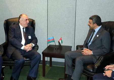 Elmar Məmmədyarov üç ölkənin xarici işlər naziri ilə görüşüb