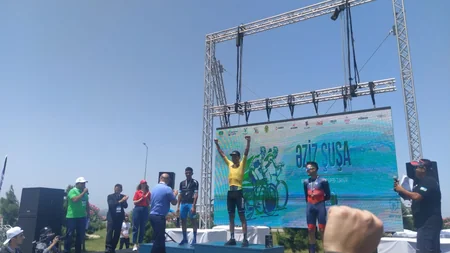 “Əziz Şuşa” beynəlxalq velosiped yarışının qalibləri mükafatlandırlıb