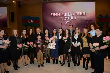 Leyla Əliyeva Qəbələdə keçirilən “Poeziya günü”ndə öz şeirlərini səsləndirib
