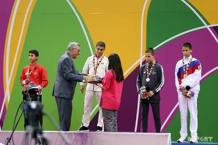 Bakı-2019: İlk yarış günündə medal qazanan Azərbaycan idmançıları mükafatlandırılıb - FOTO
