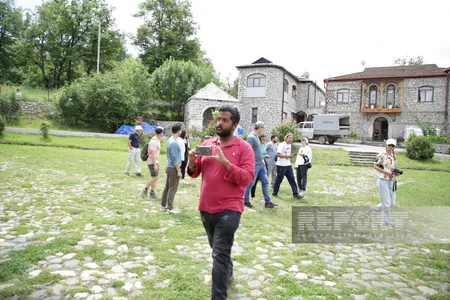 International travelers visit Shusha