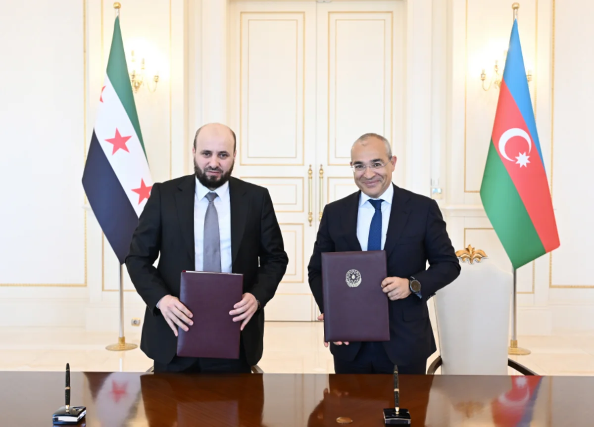 SOCAR и правительство Сирии подписали меморандум о взаимопонимании