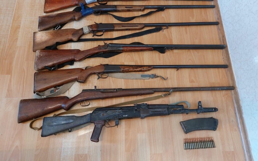 Şirvanda məişət tullantıları poliqonundan avtomat tapılıb 