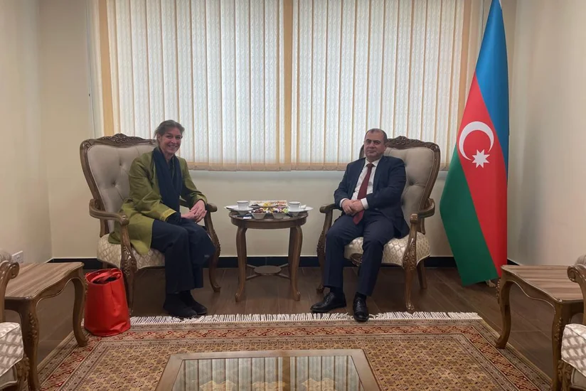 Azerbaijani envoy in Kabul mulls Human Settlements Program with UN rep