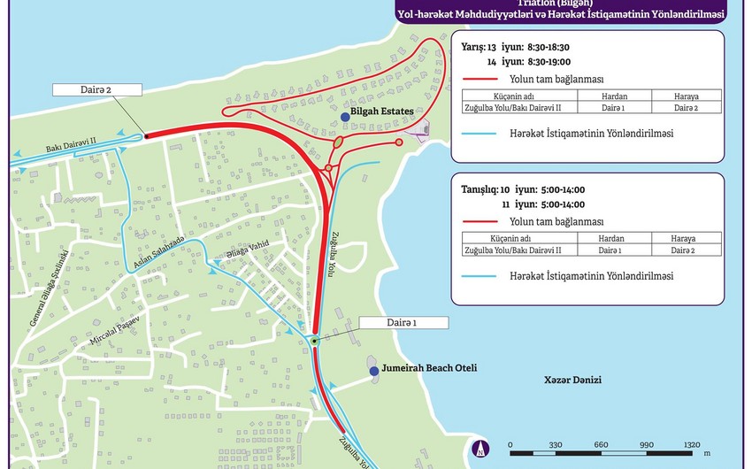 Some roads will be closed tomorrow in Baku