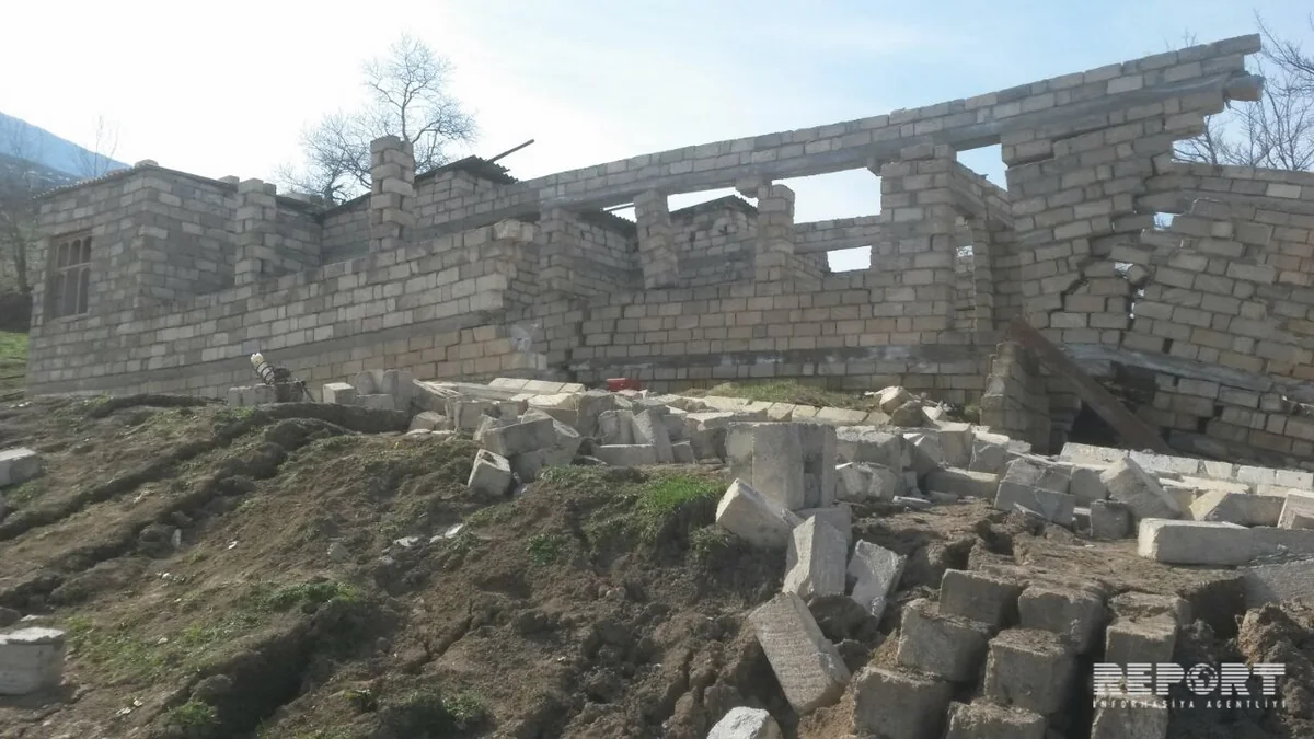 Şabranda sürüşmə baş verib, 5 evə ziyan dəyib - FOTO - VİDEO
