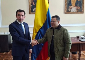 Azerbaijan's diplomatic rep in Bogota meets speaker of lower house of Colombian Congress