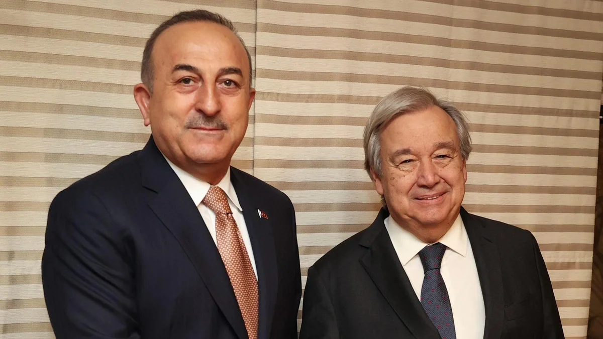 Çavuşoğlu BMT-nin Baş katibi ilə görüşüb