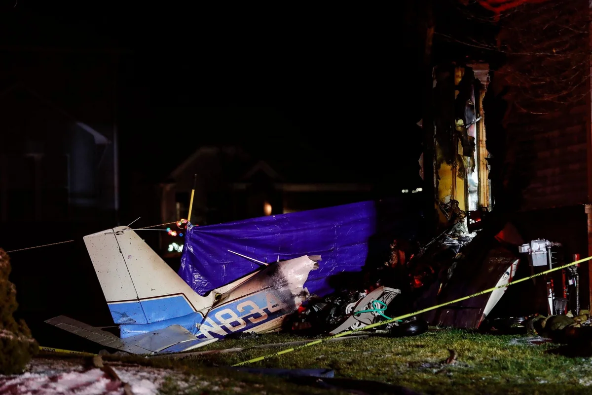 В Мичигане разбился самолет