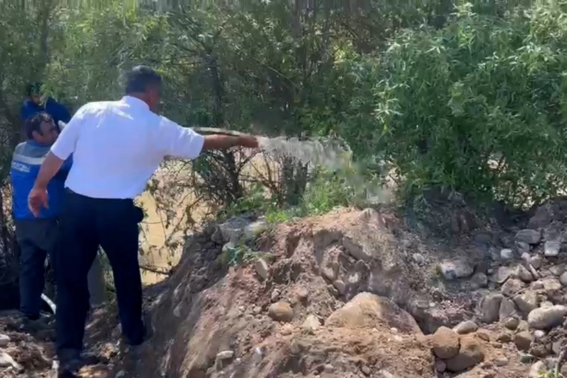 Border checkpoint on Lachin-Khankandi road supplied with potable water 
