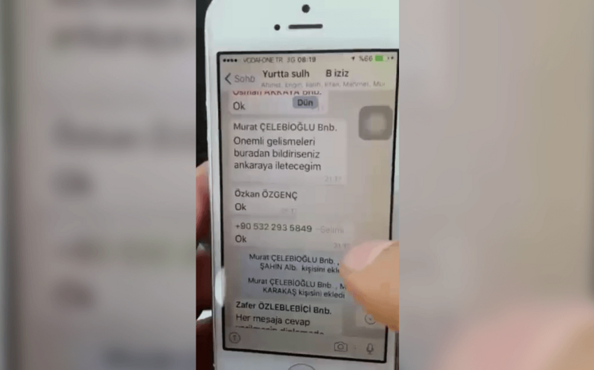 Türkiyədə dövlət çevrilişinə cəhd edənlərin WhatsApp yazışması nəşr edilib